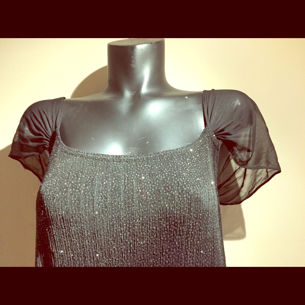 Plus Size 20 Black Sparkle Dress